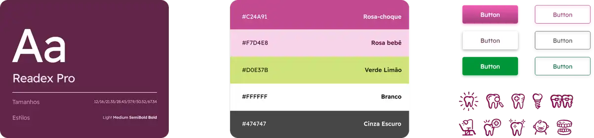 Identidade Visual criada para o site da OrthoExcellence