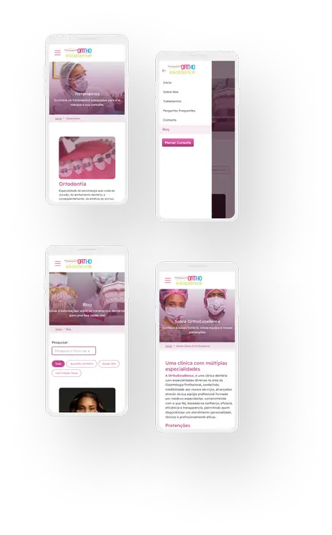 User persona Criado durante a fase de pesquisa para o site da OrthoExcellence